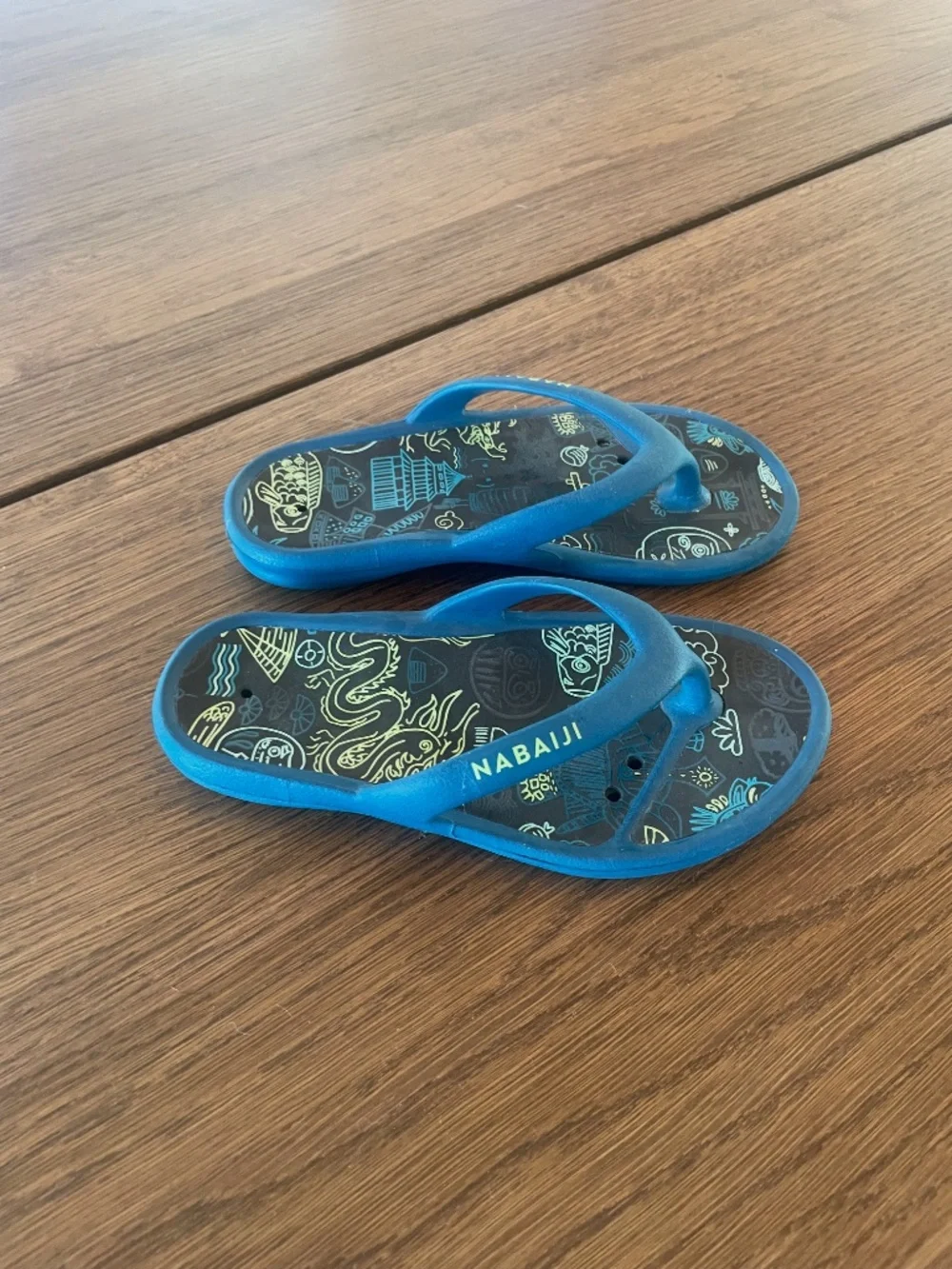 Nabaiji Kids Blue Flip Flops – US Size 13